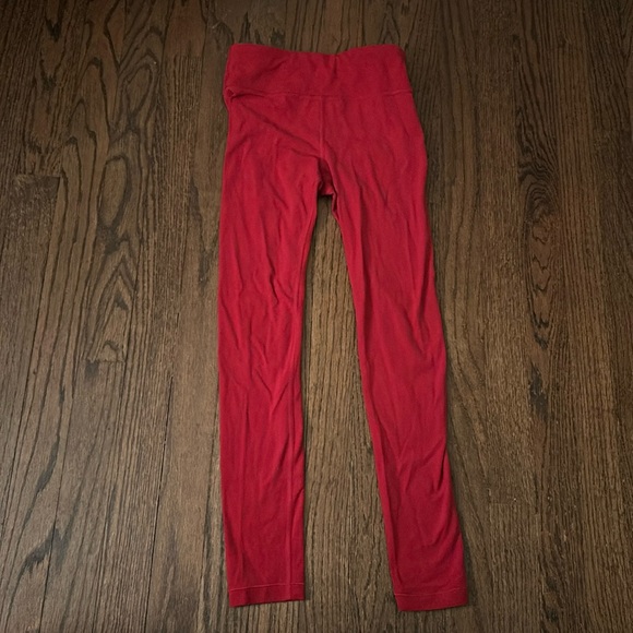 Athleta Girls Chit Chat Leggings size 8-10 red - Picture 1 of 3